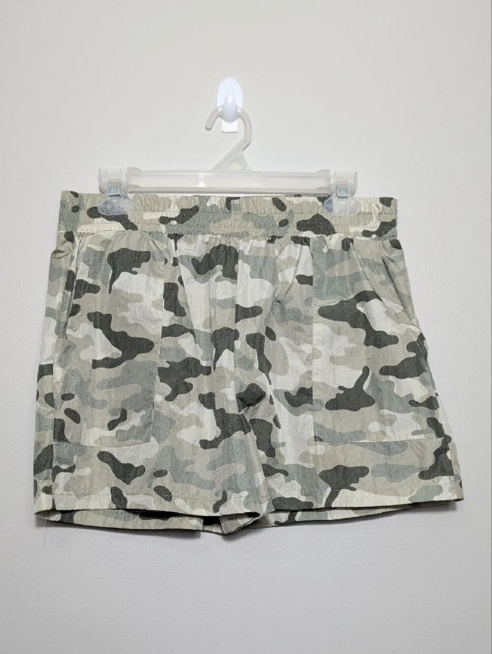 2000s No Boundaries Camouflage Utility Vest & Shorts Set Green Camo Large 11-13